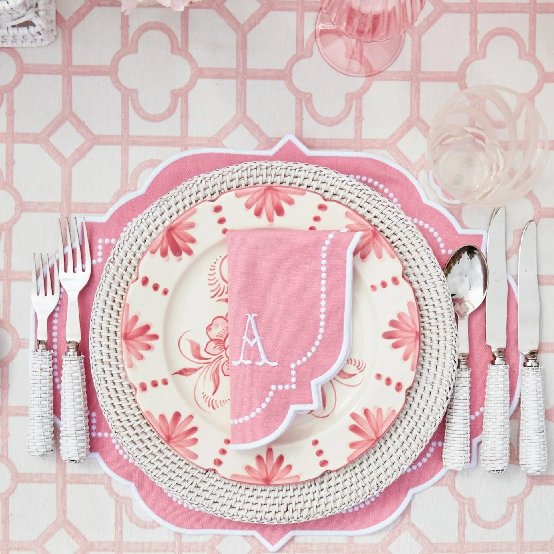 Seville Pink Gardenia Dinner Plate