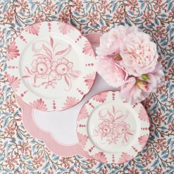 Seville Pink Gardenia Starter Plate (Set Of 4)