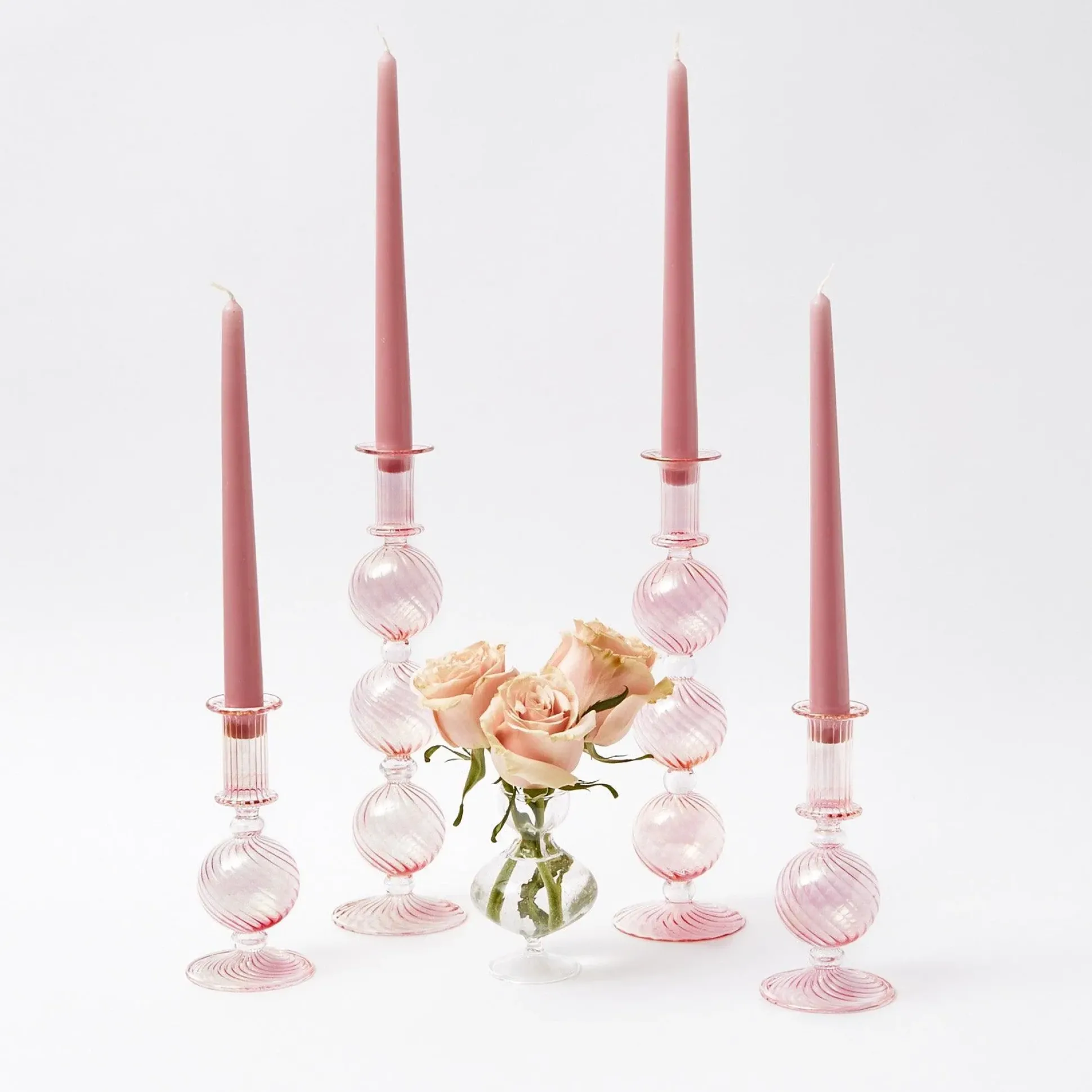 Small Camille Peony Candle Holder (Pair)