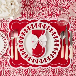 Snow White Velvet Napkin Bows (Set Of 4)