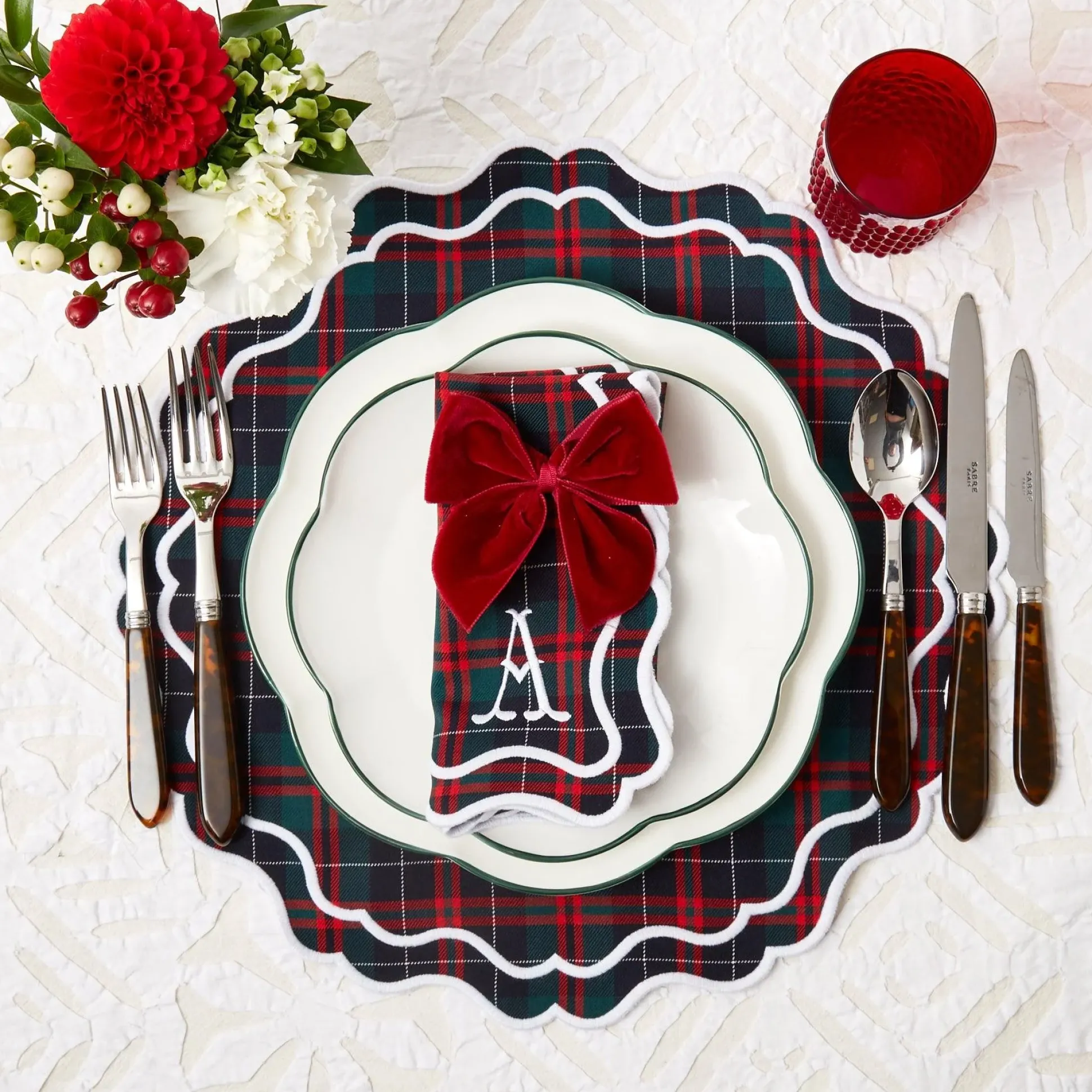 Snowflake Applique Tablecloth