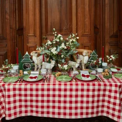 Swiss Red Gingham Tablecloth