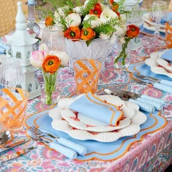 Sylvie Blue & Orange Placemats (Set Of 4)