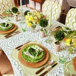 Sylvie Green Embroidered Napkins (Set Of 4)