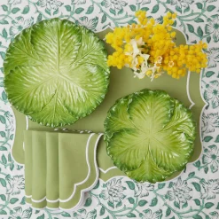 Sylvie Green Embroidered Napkins (Set Of 4)