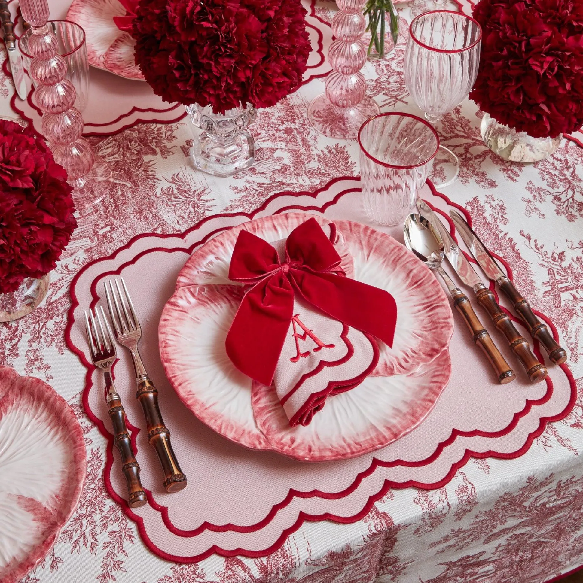 Valerie Pink Napkins (Set Of 4)