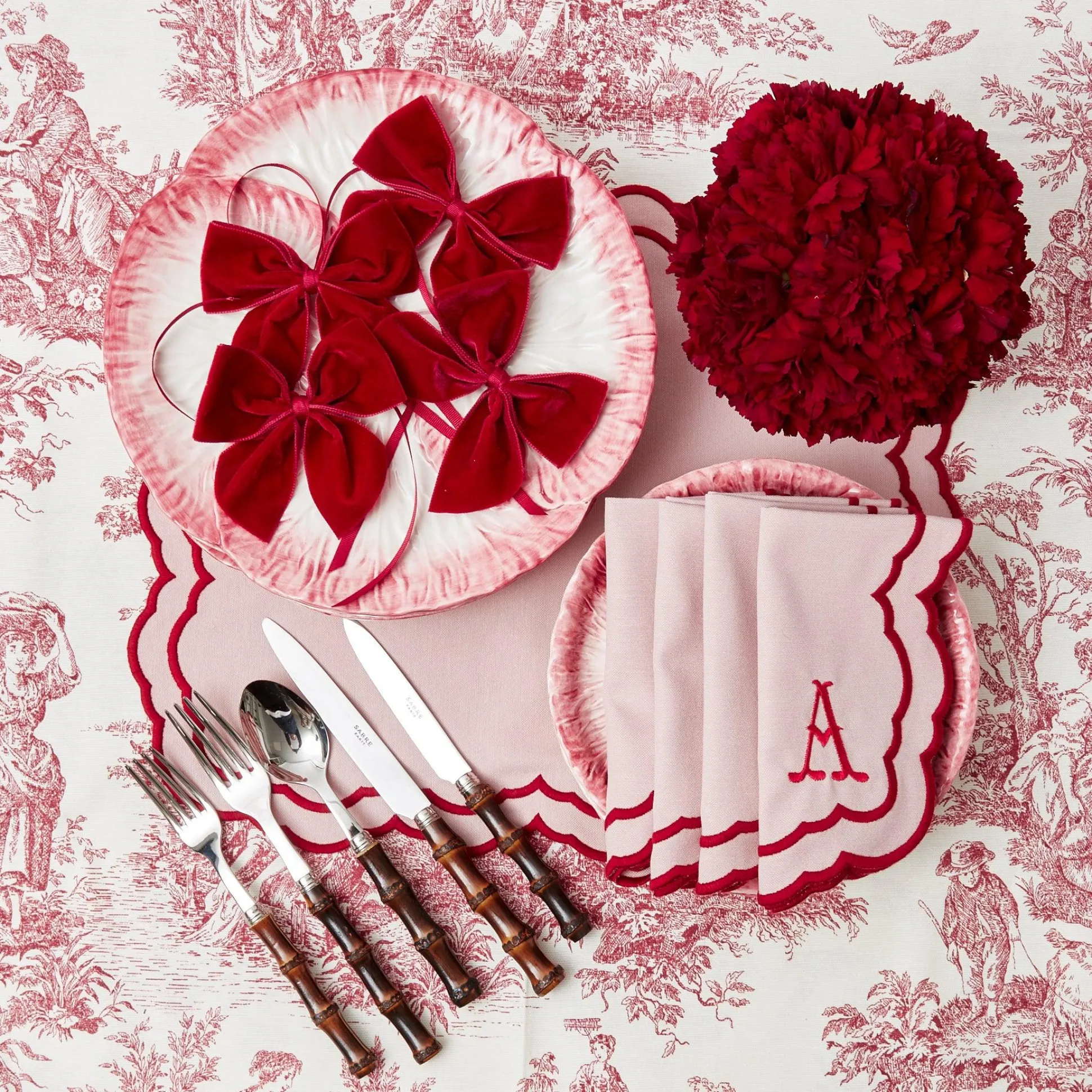 Valerie Pink Napkins (Set Of 4)