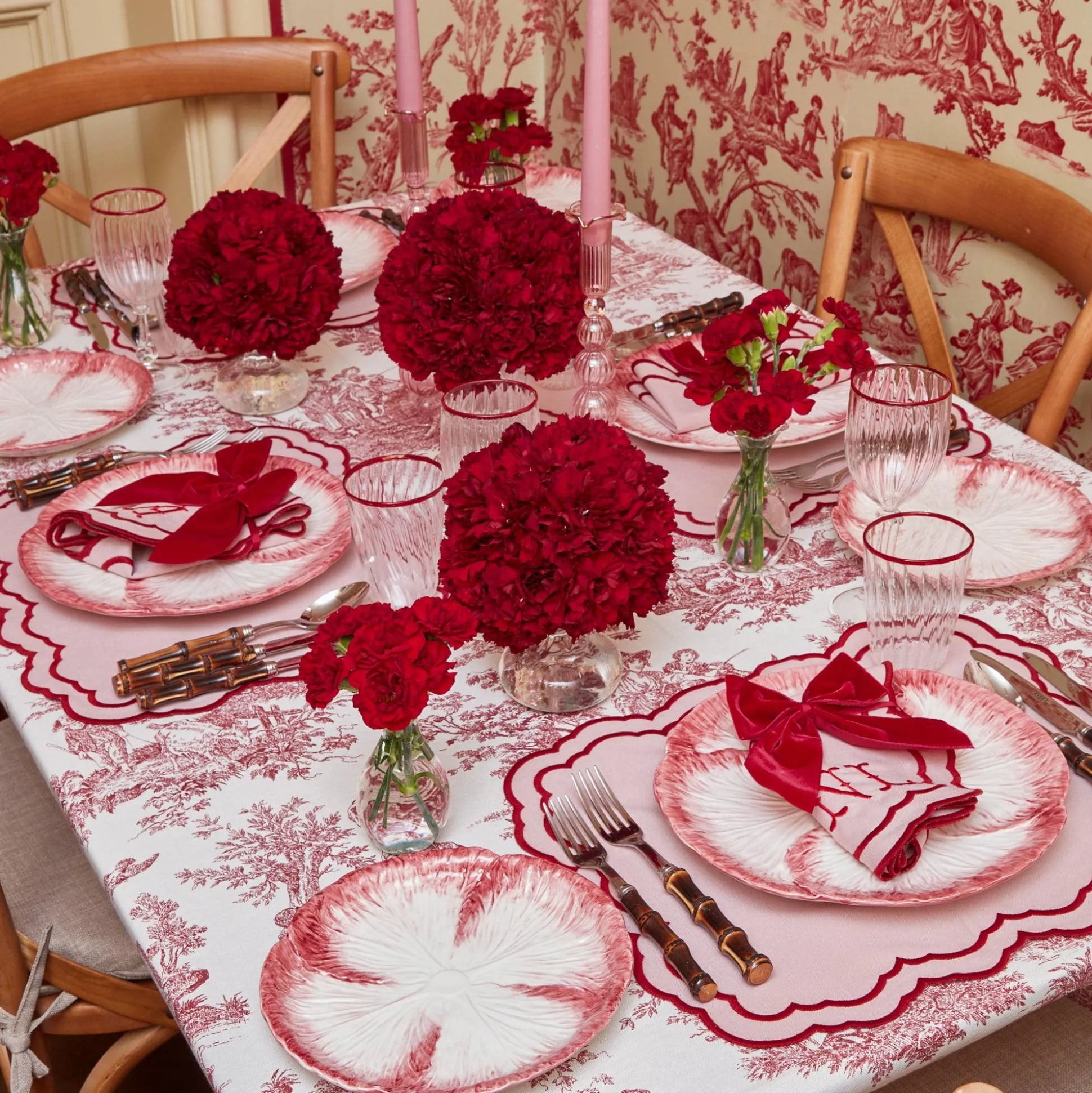 Valerie Pink Napkins (Set Of 4)
