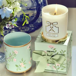 Velvet Oak Scented Candle & Pot Set