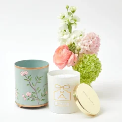Velvet Oak Tole Candle Pot