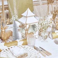 White & Gold Pagoda Lantern