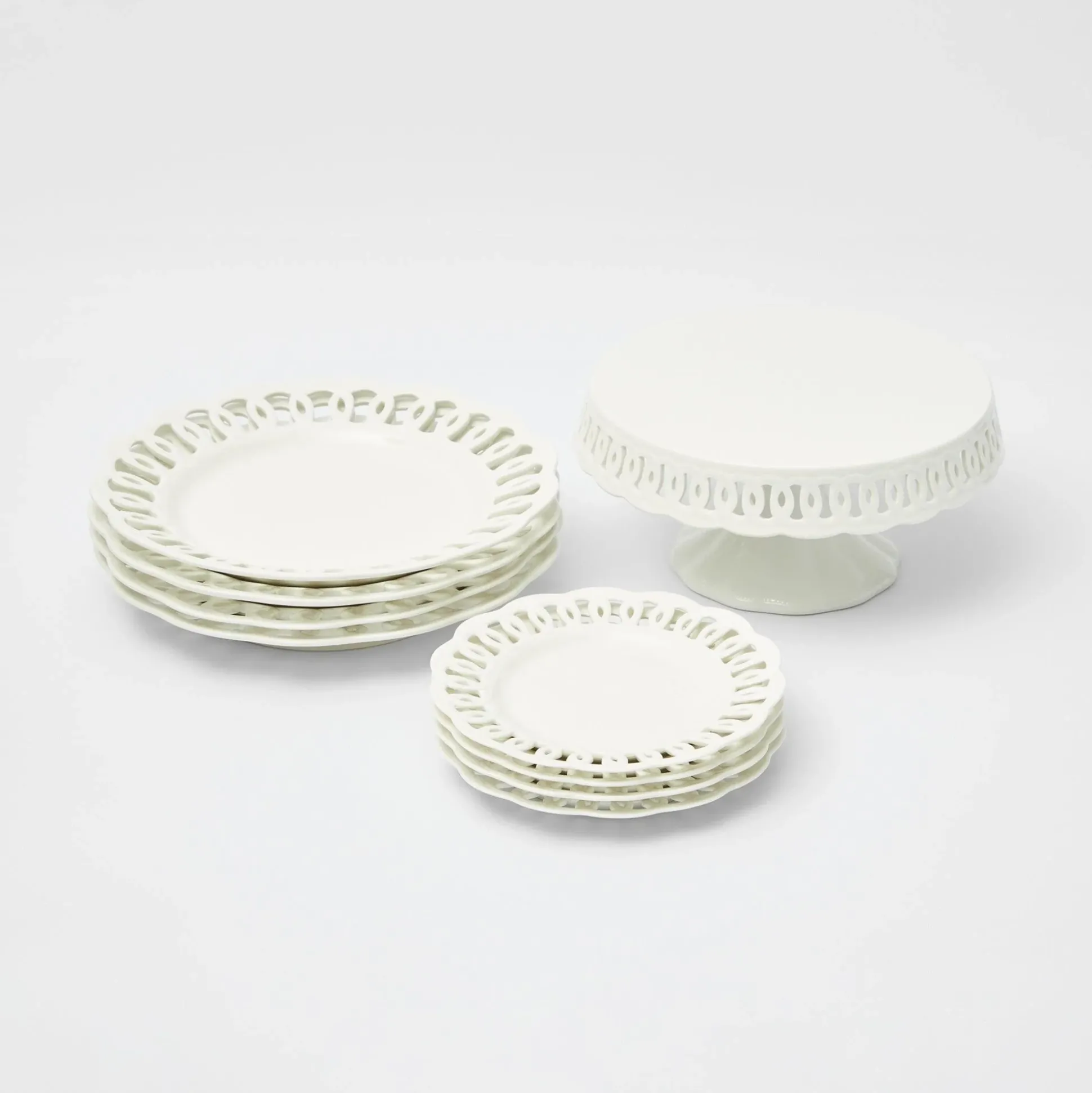 White Lace Cake Stand