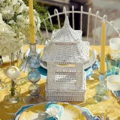 White Rattan Pagoda Lantern