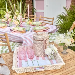 White Rattan Tray