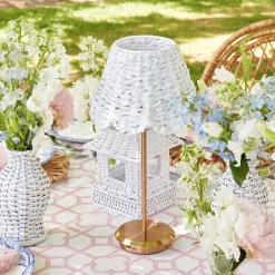 White Seagrass Lampshade