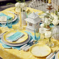 Yellow Capri Lettuce Starter Plates (Set Of 4)